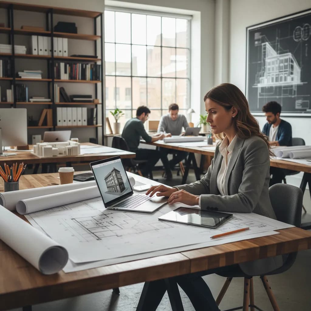 Architect using AI receptionist for business calls