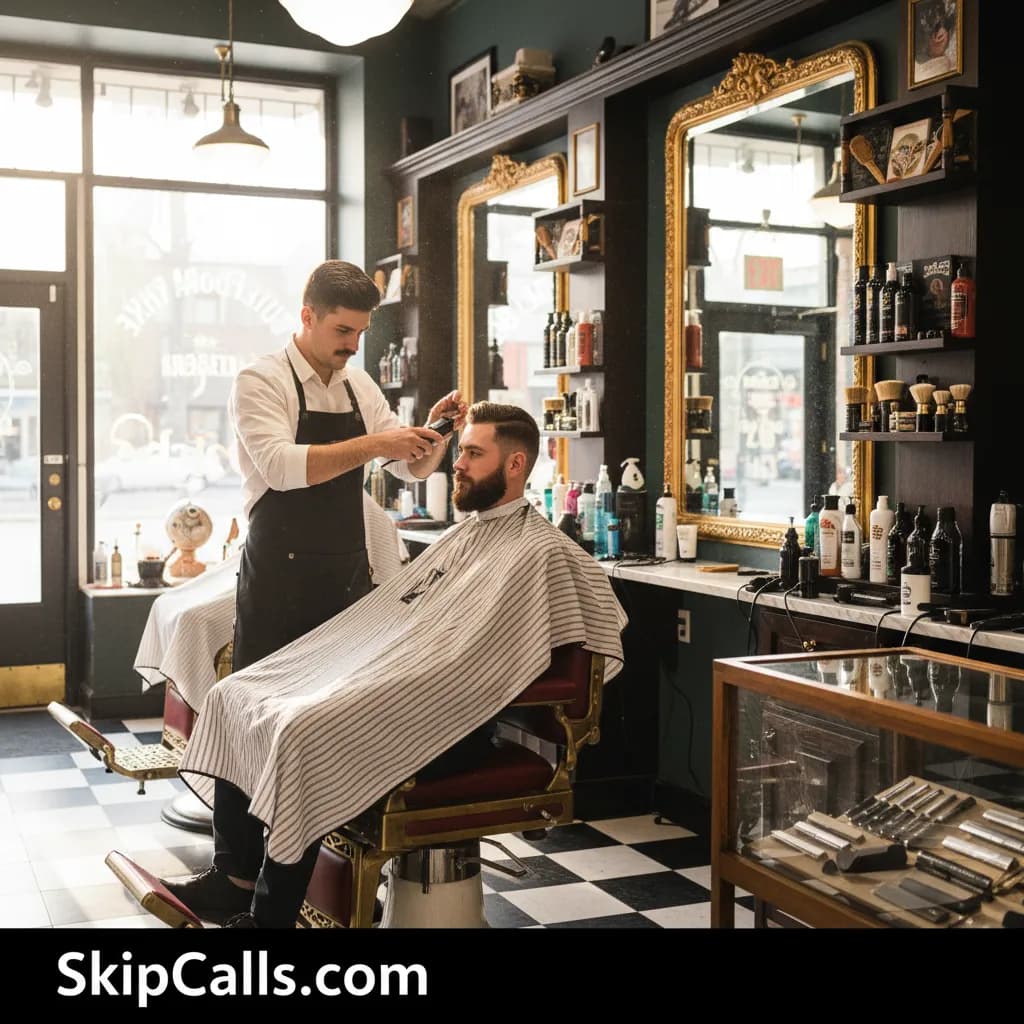 Barber using AI receptionist for business calls