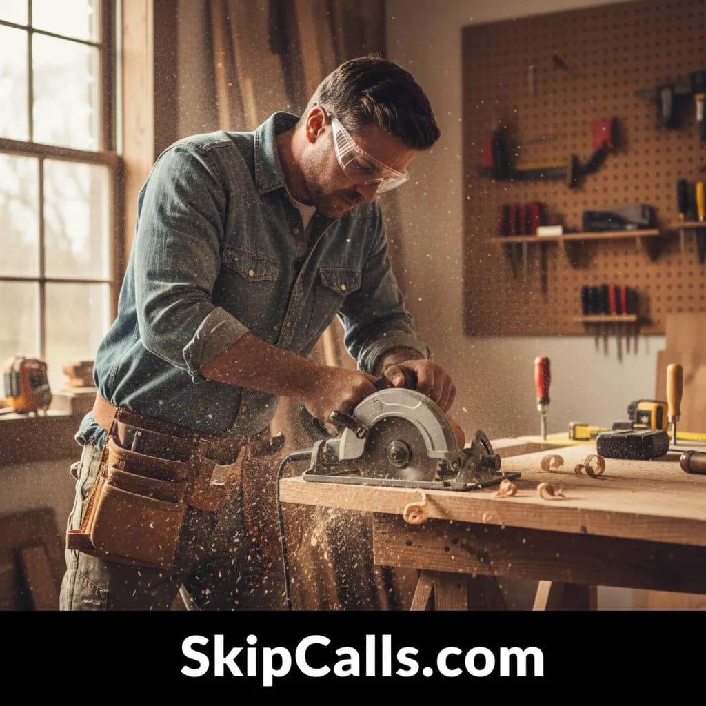 Carpenter using AI receptionist for business calls