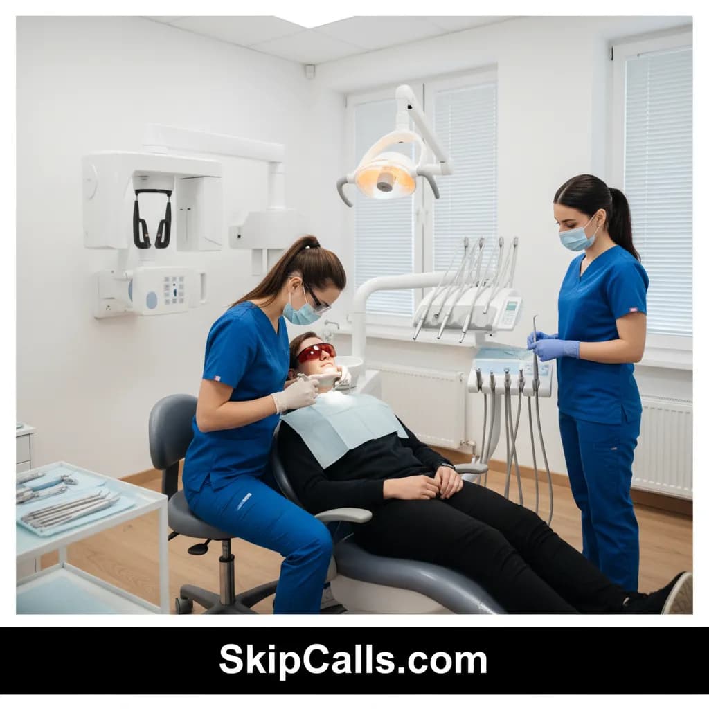 Dentist at work