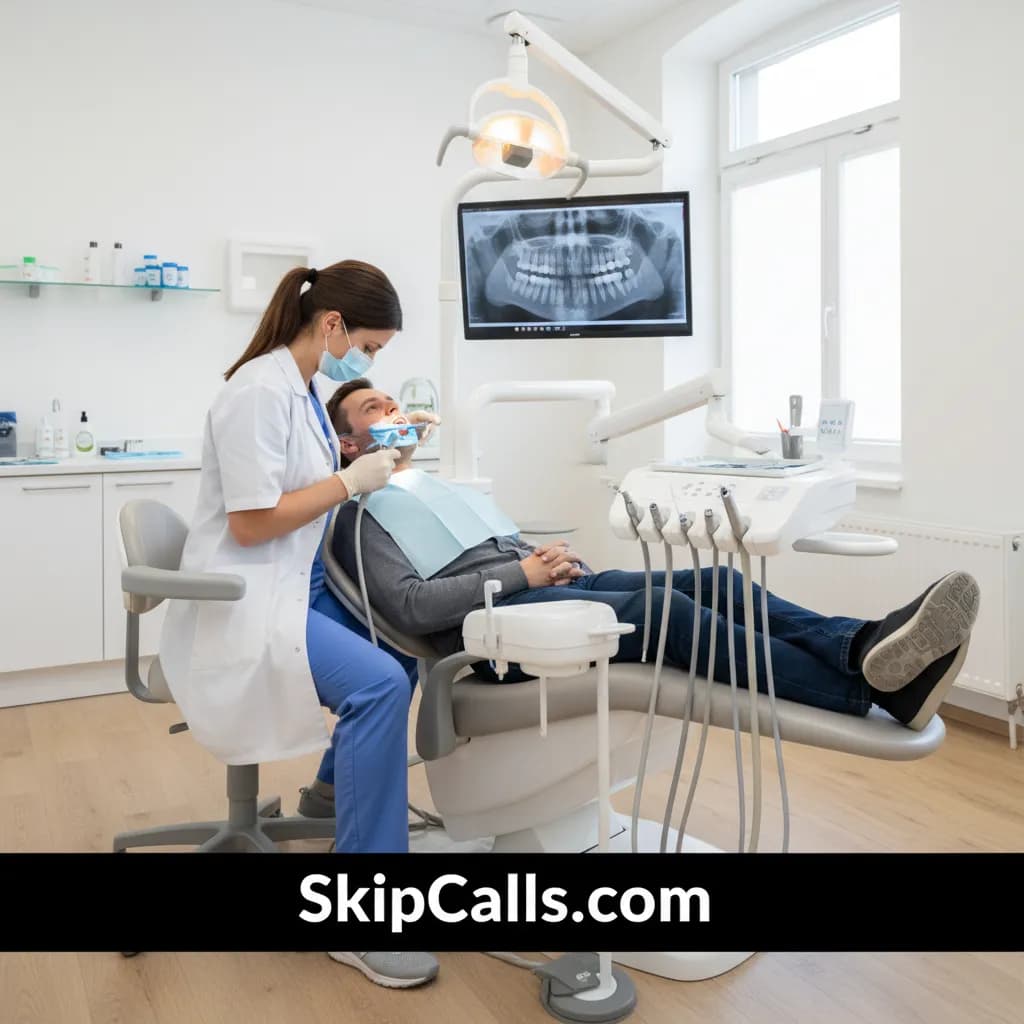 Dentist at work
