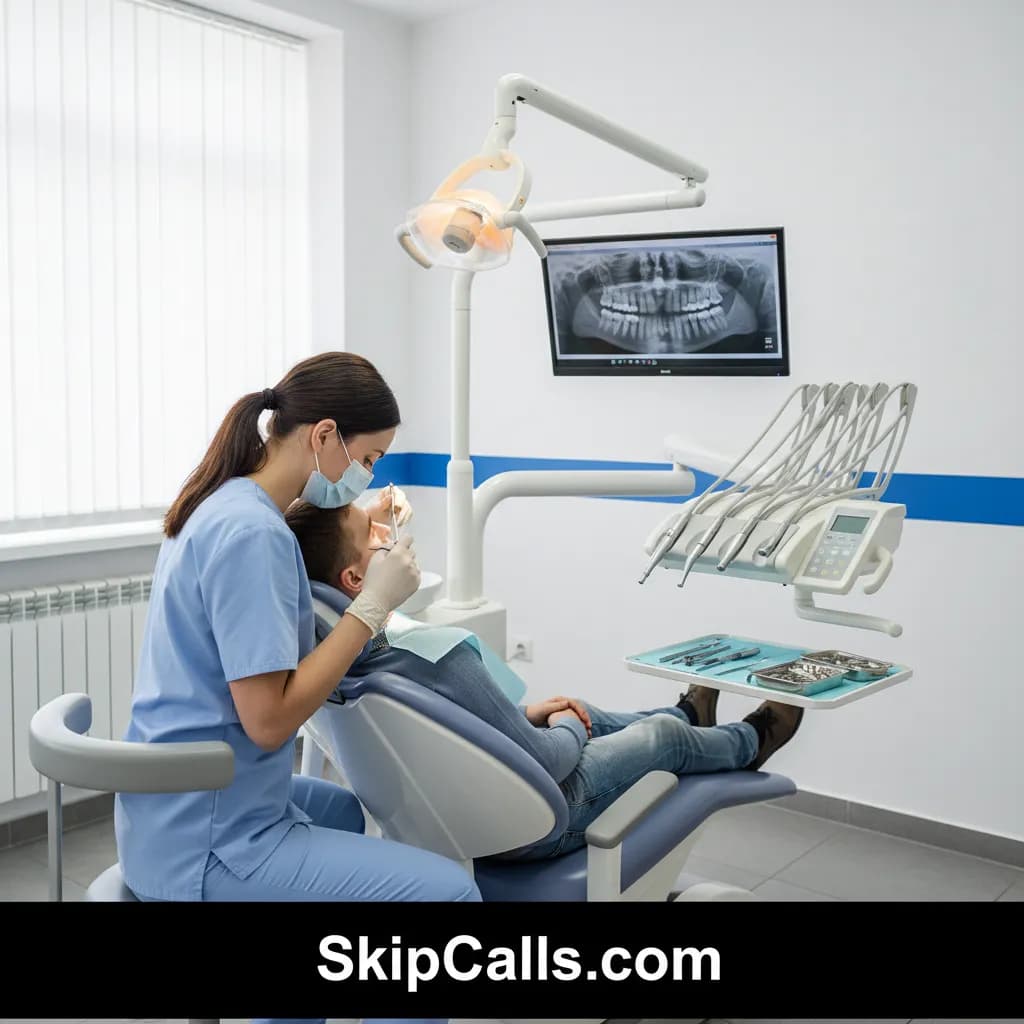 Dentist at work