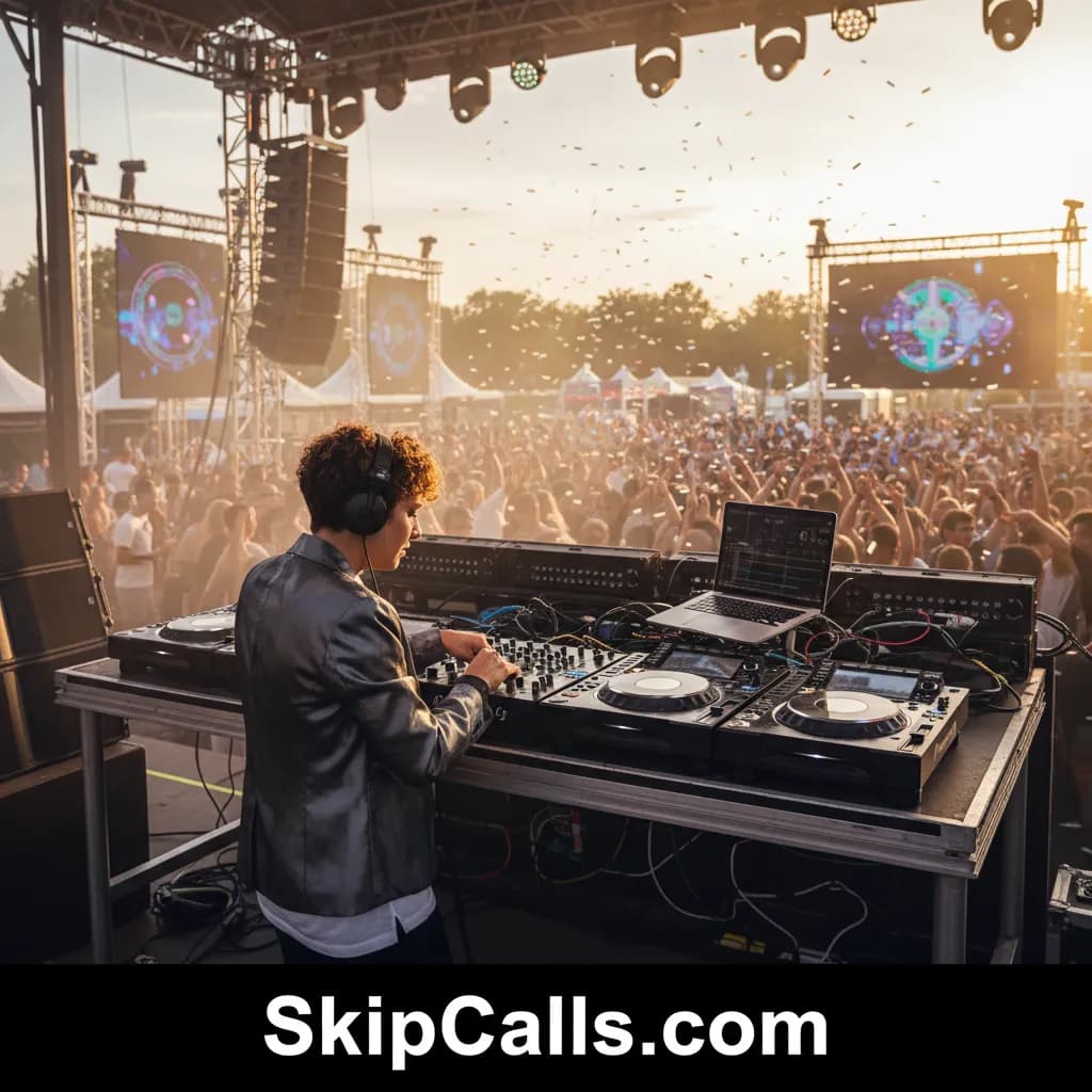 DJ at work
