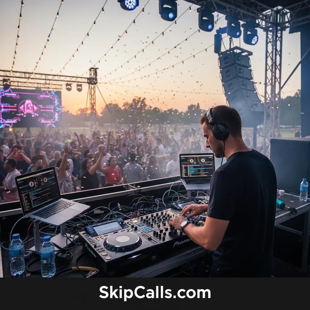 DJ at work
