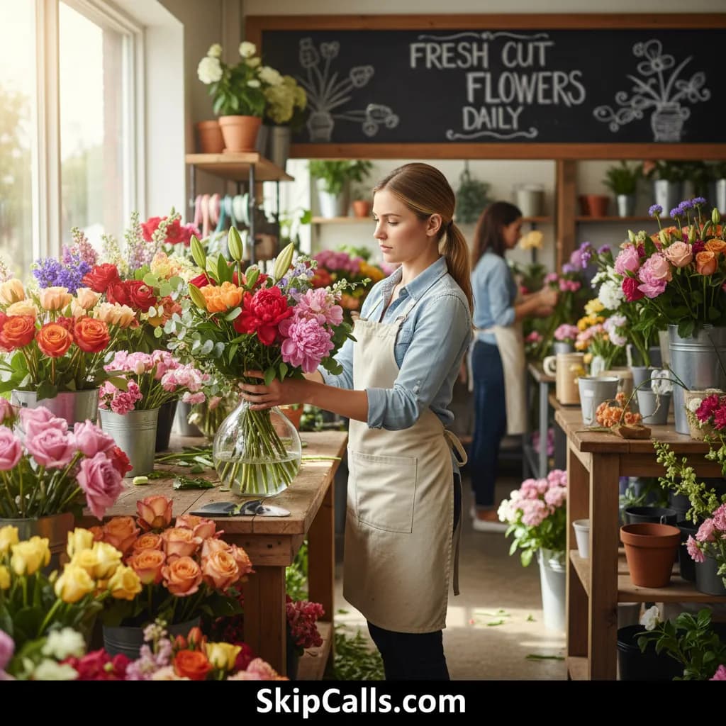 Florist using AI receptionist for business calls