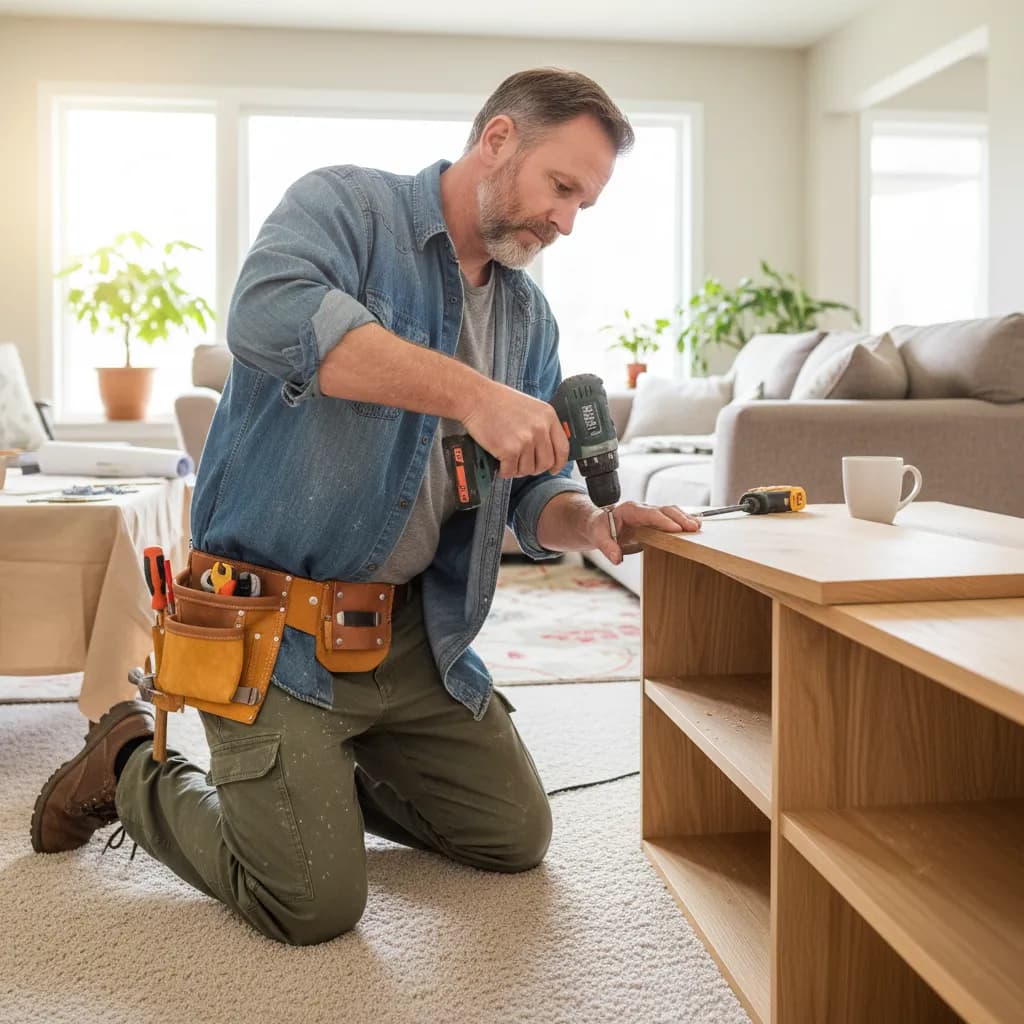Handyman at work