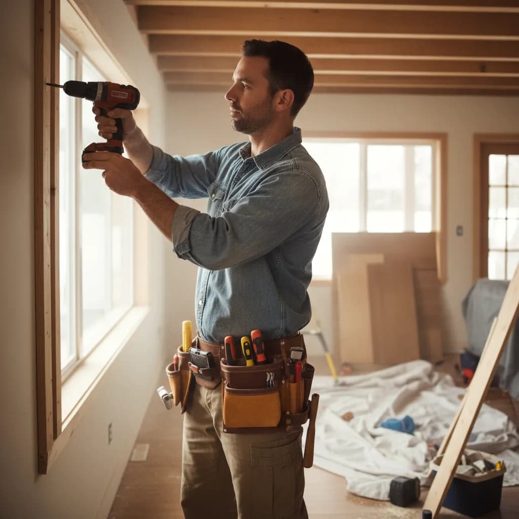 Handyman at work
