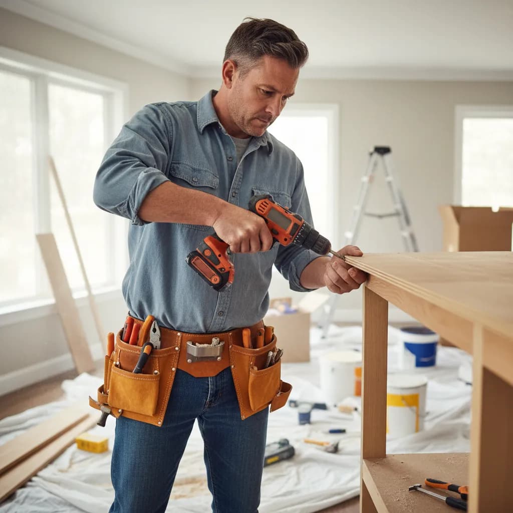 Handyman at work