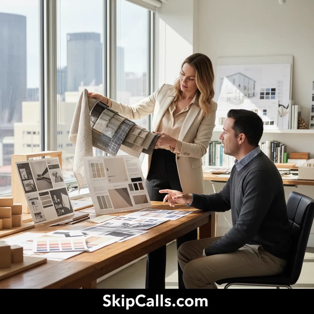 Interior Designer using AI receptionist for business calls