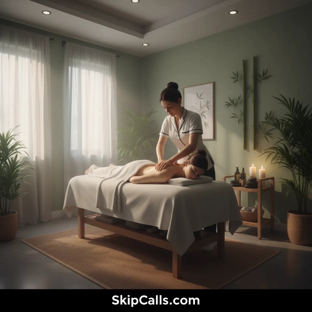 Massage Therapist at work