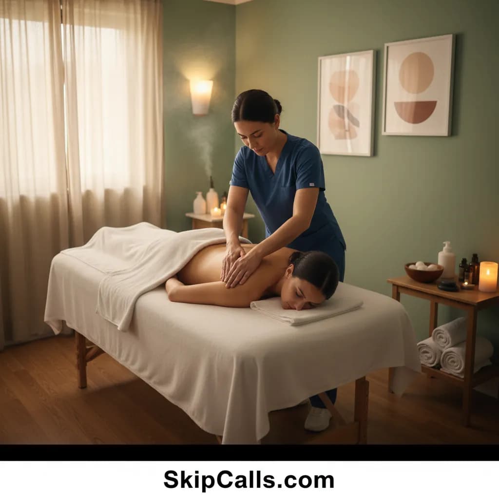 Massage Therapist using AI receptionist for business calls