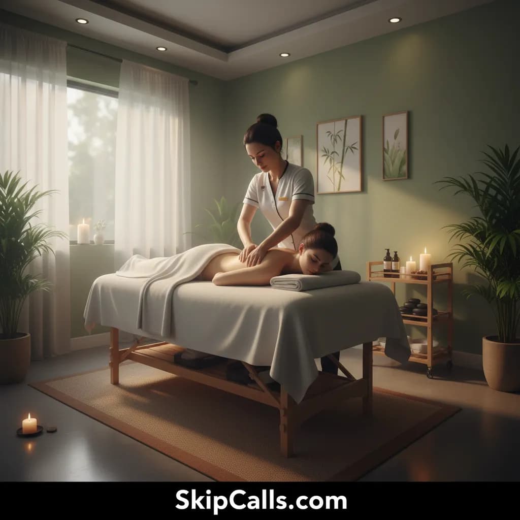 Massage Therapist at work