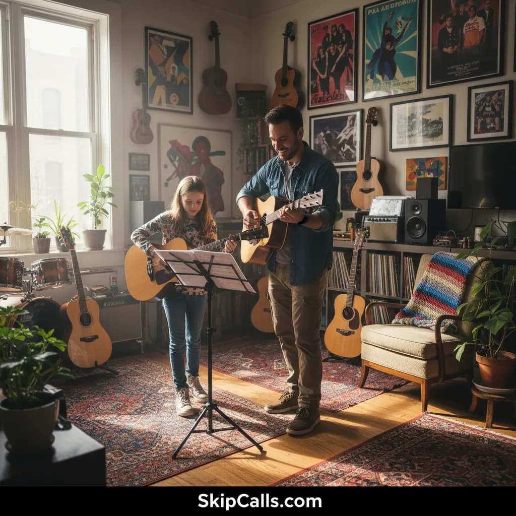 Music Teacher using AI receptionist for business calls