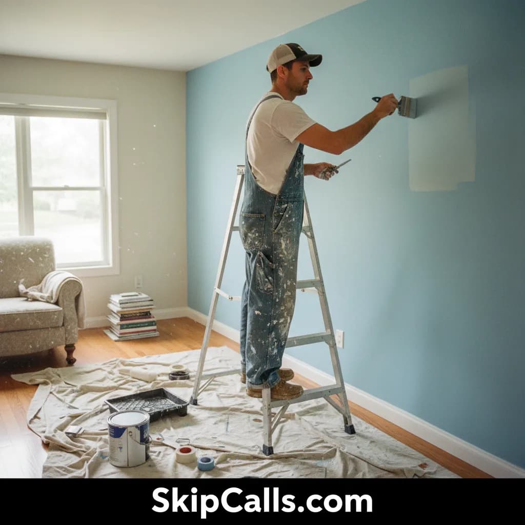 Painter at work
