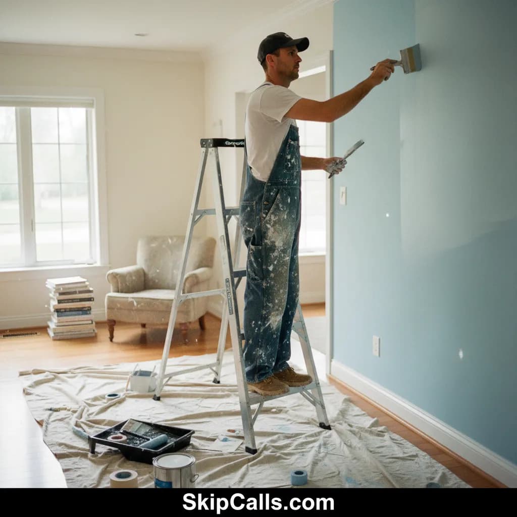 Painter at work