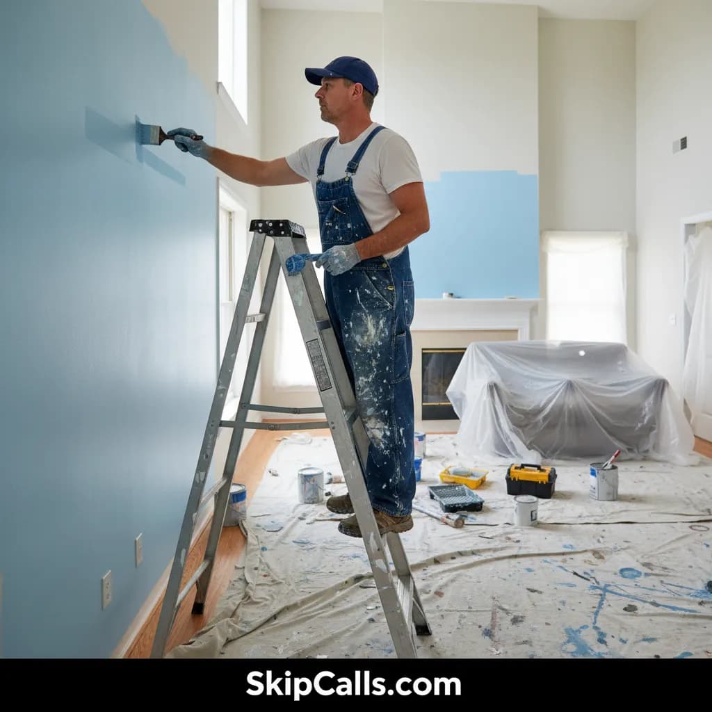 Painter at work