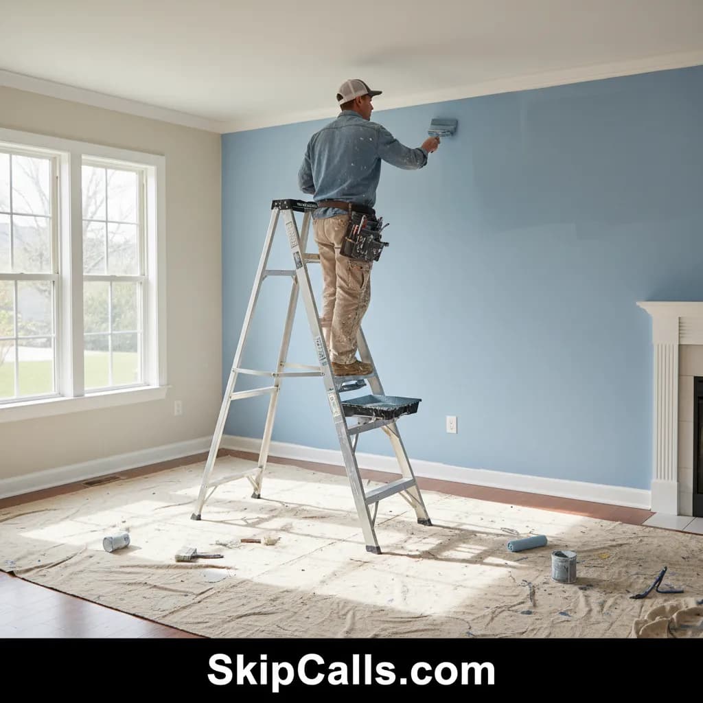 Painter using AI receptionist for business calls