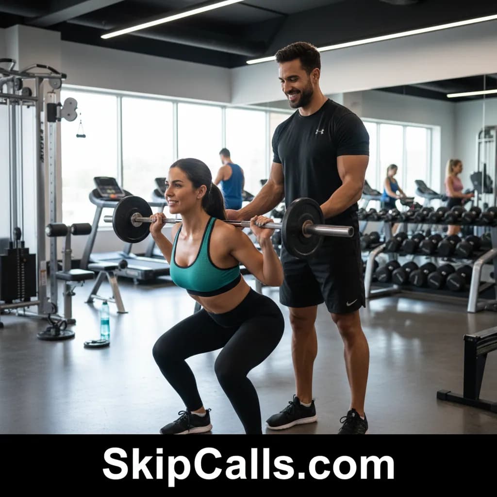 Personal Trainer using AI receptionist for business calls