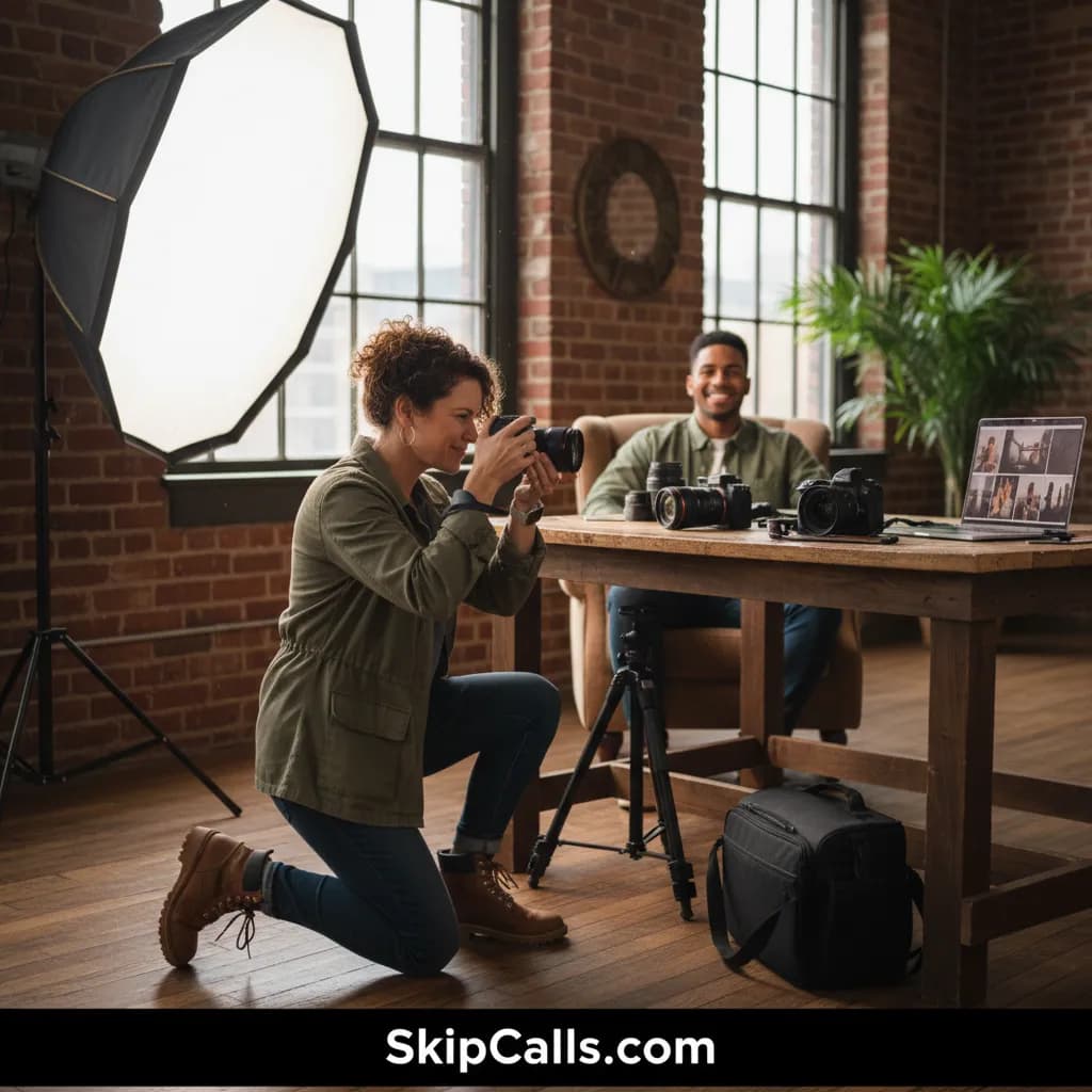 Photographer using AI receptionist for business calls