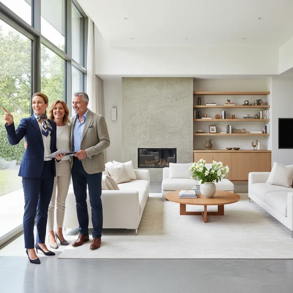 Realtor at work