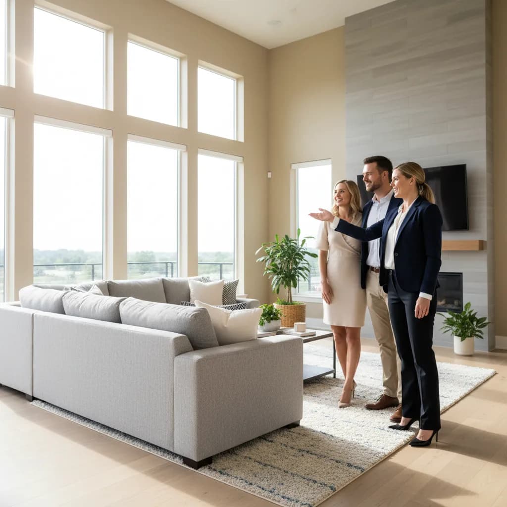 Realtor at work
