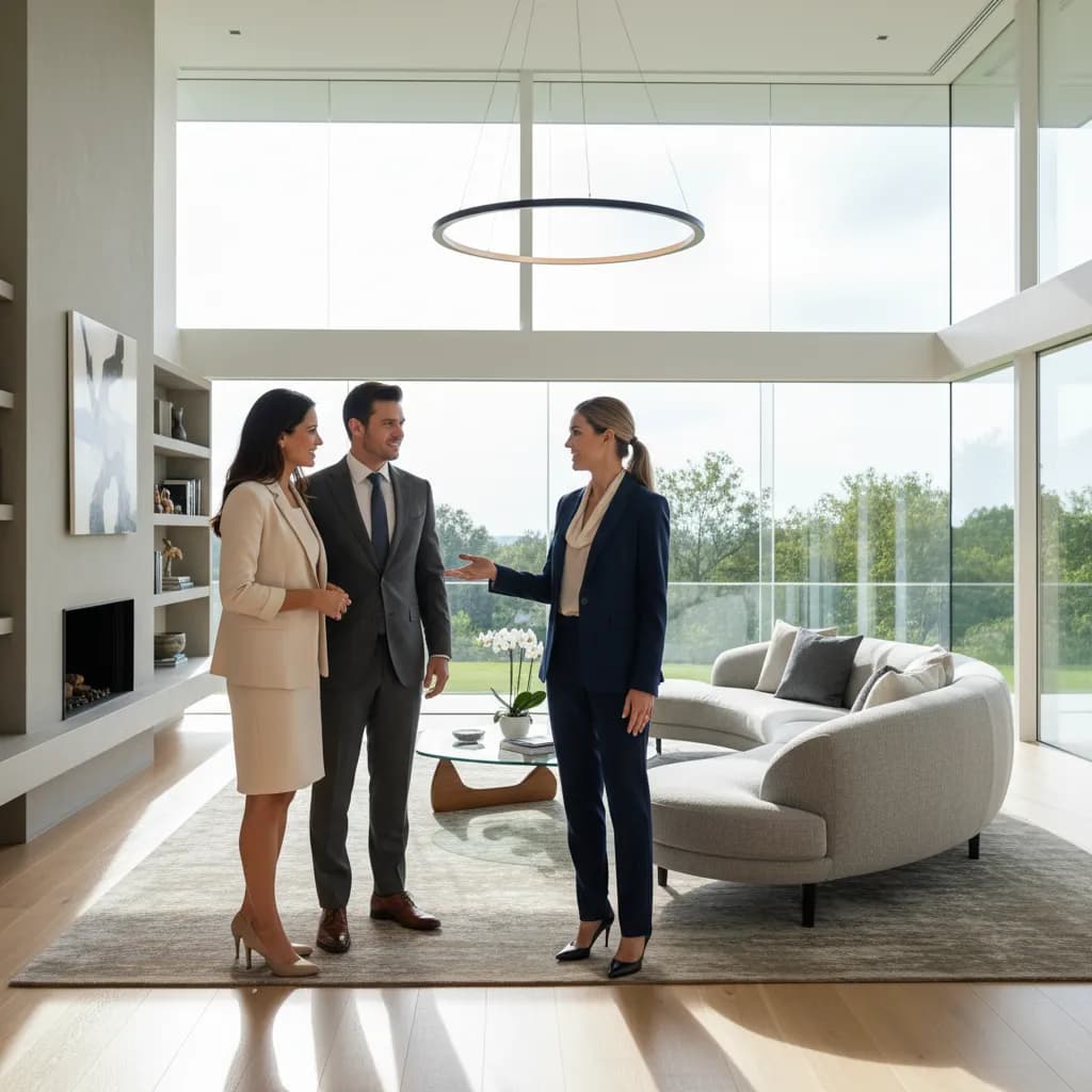 Realtor at work