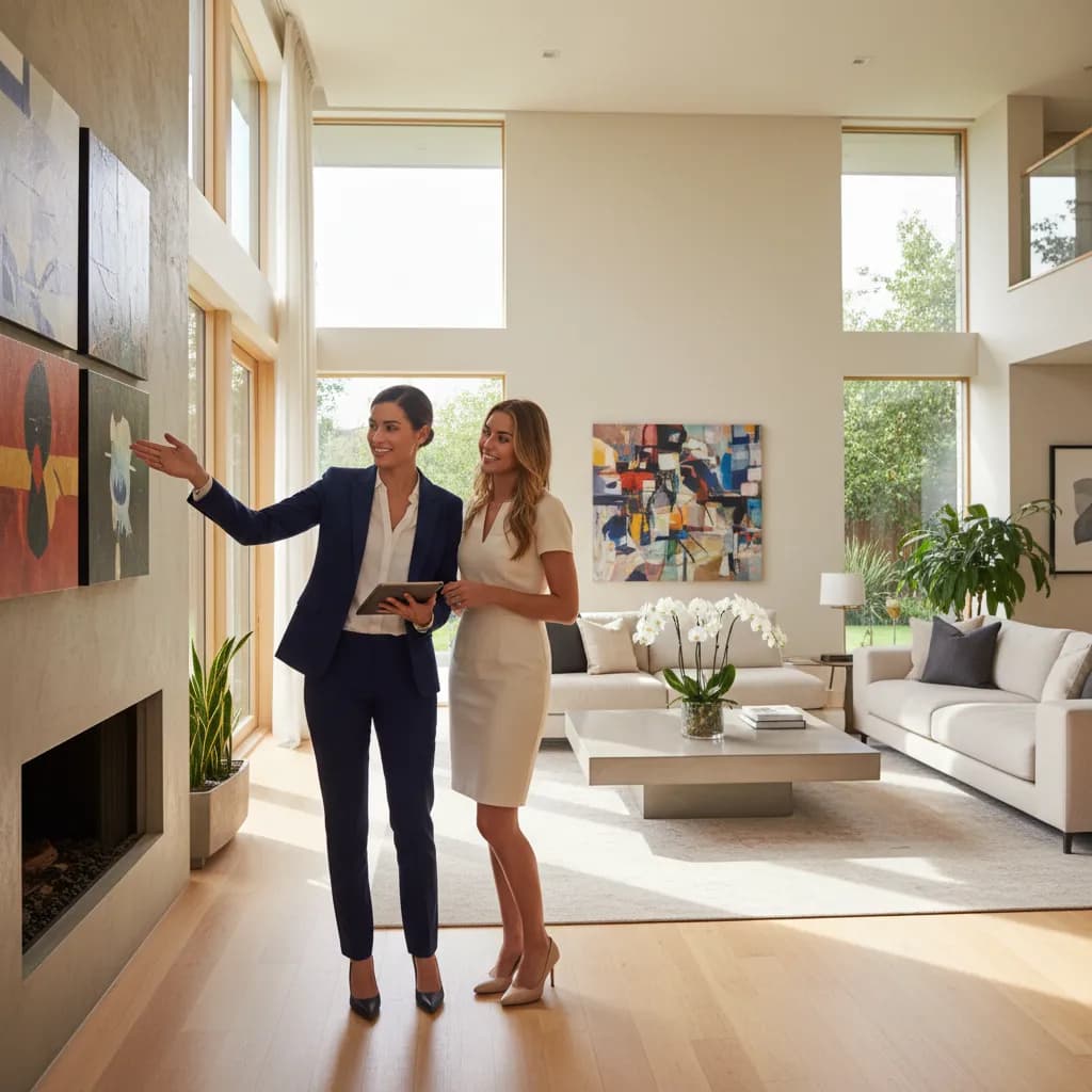 Realtor at work