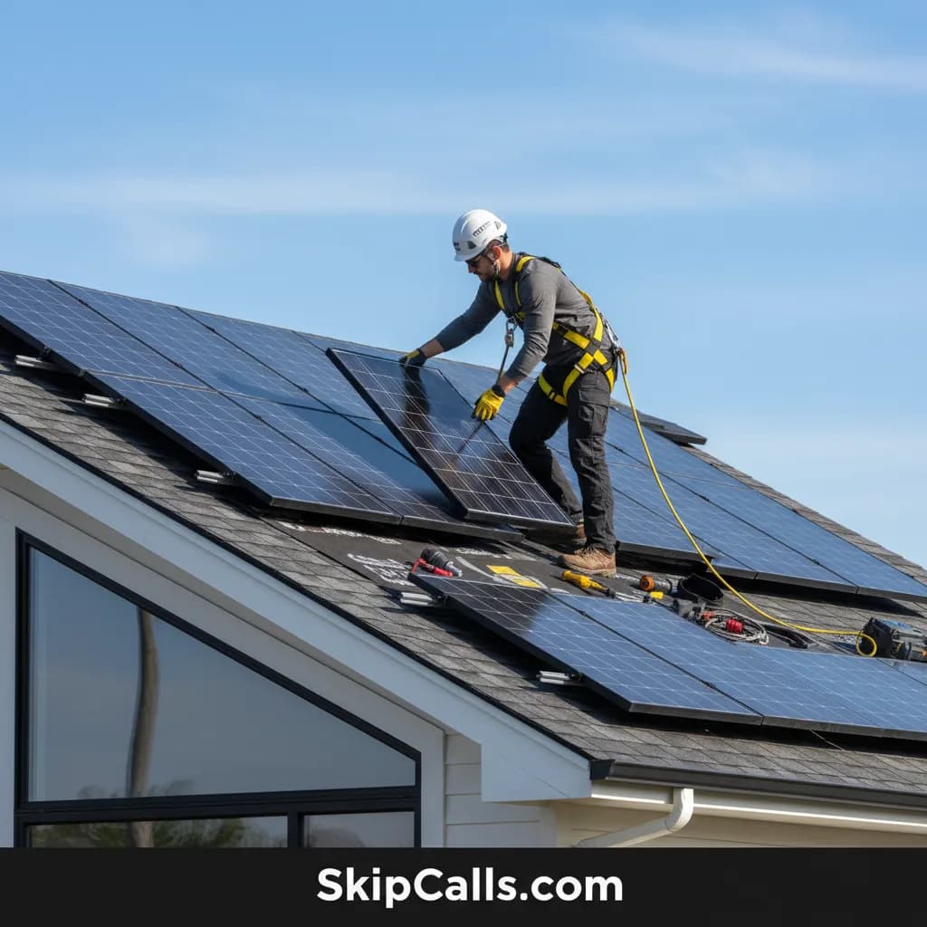 Solar Installer using AI receptionist for business calls