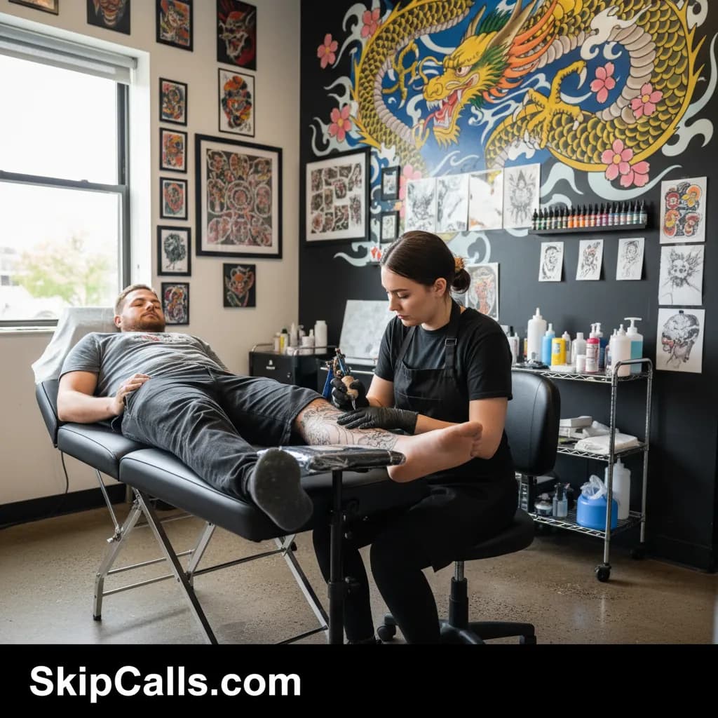 Tattoo Artist at work