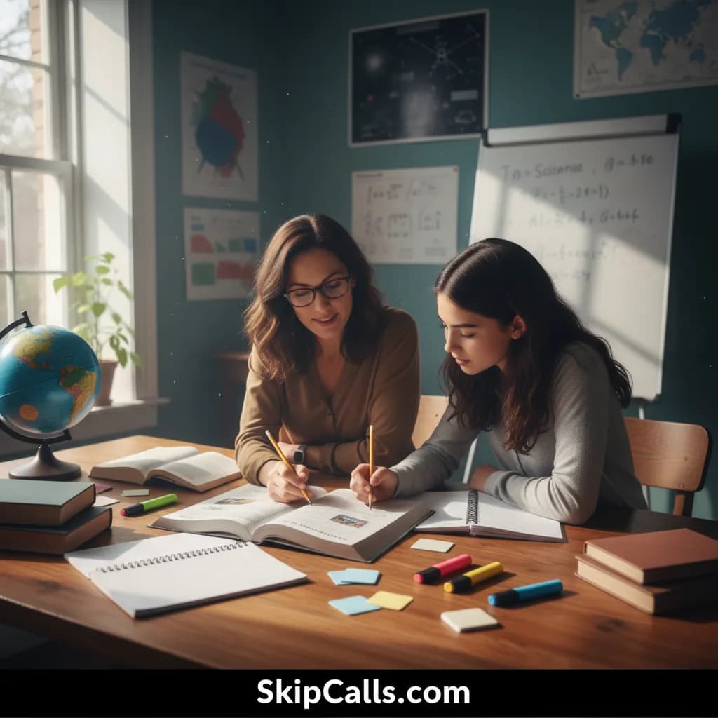 Tutor using AI receptionist for business calls
