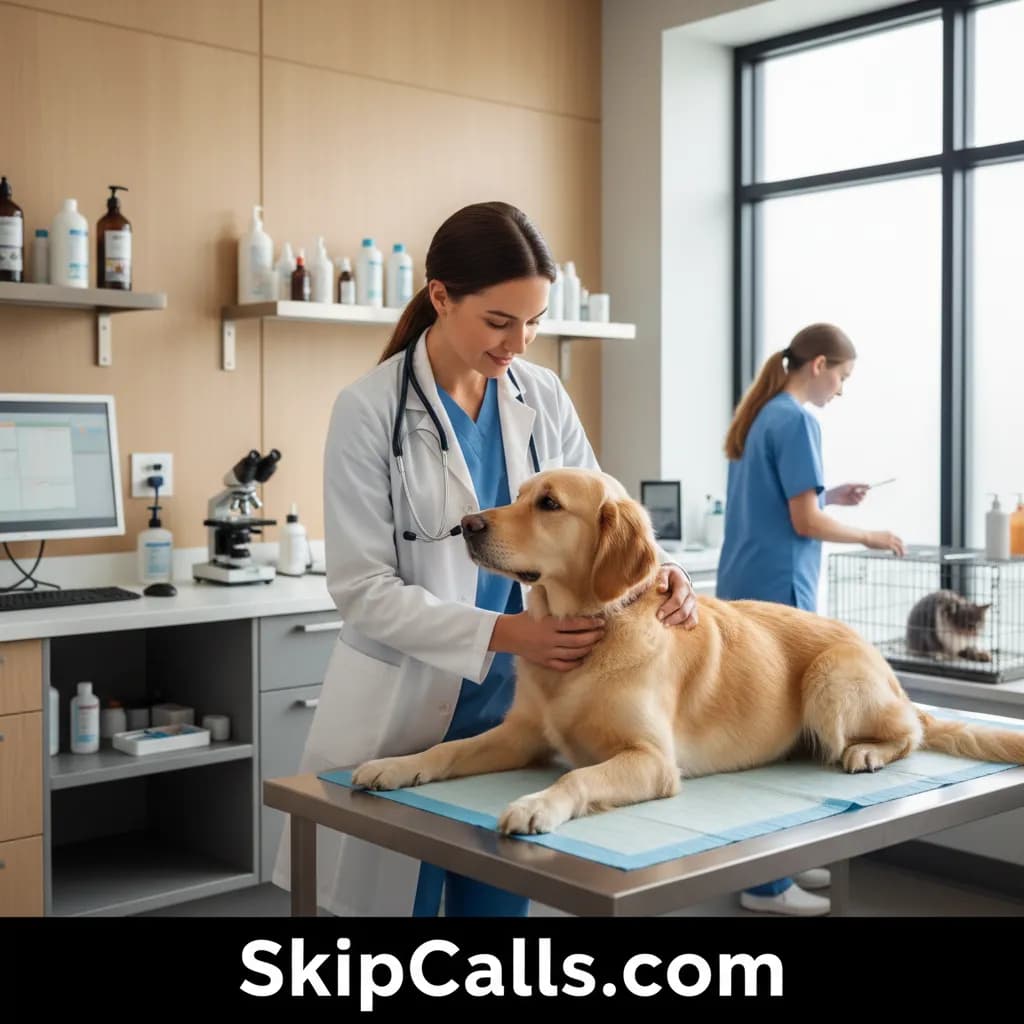 Veterinarian using AI receptionist for business calls