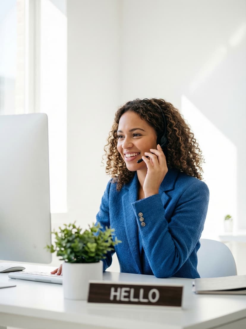 AI virtual receptionist answering calls for businesses in Anaheim