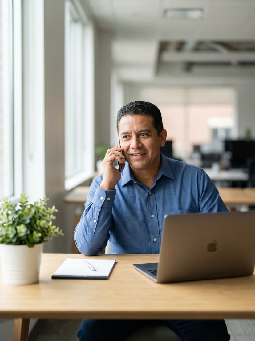 AI virtual receptionist answering calls for businesses in Newark