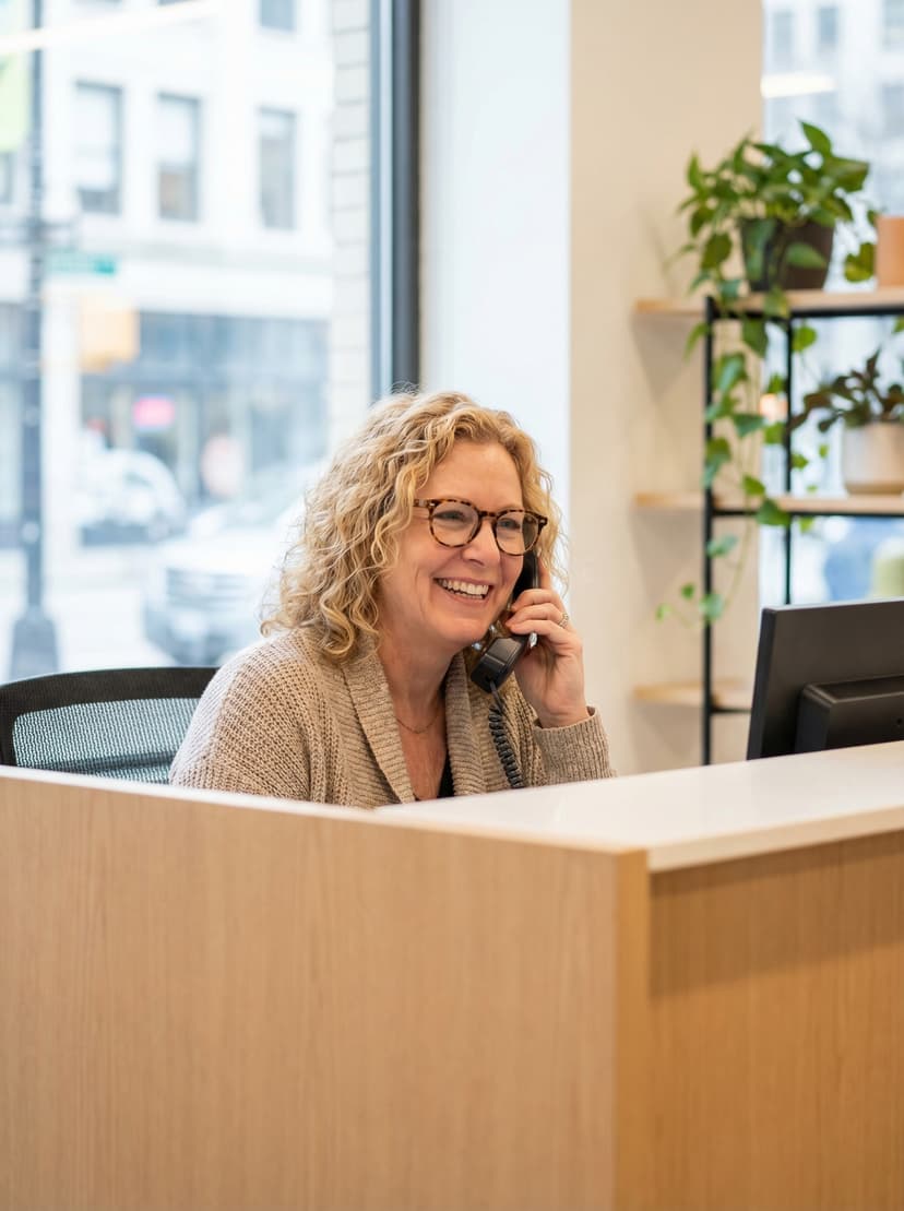 AI virtual receptionist answering calls for businesses in Omaha