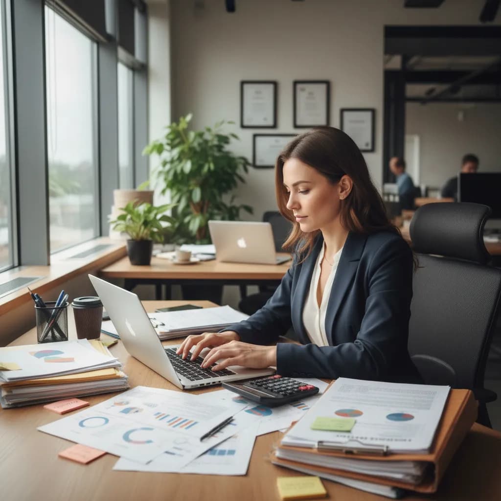 Accountant at work