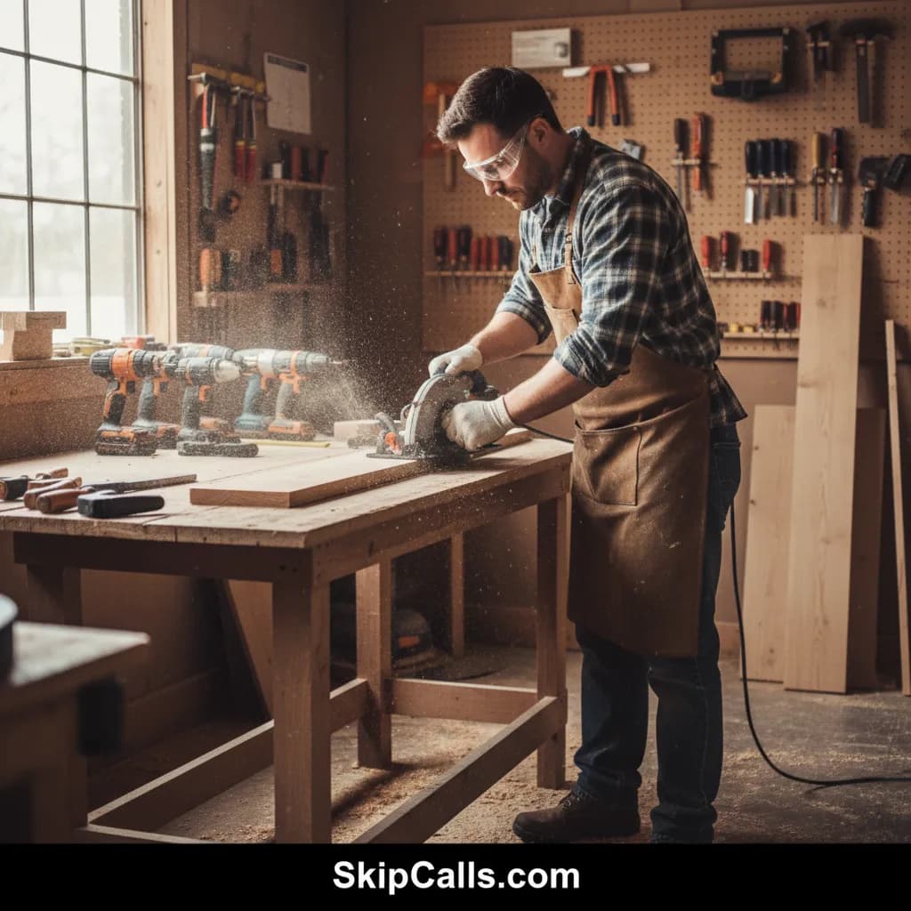 Carpenter at work