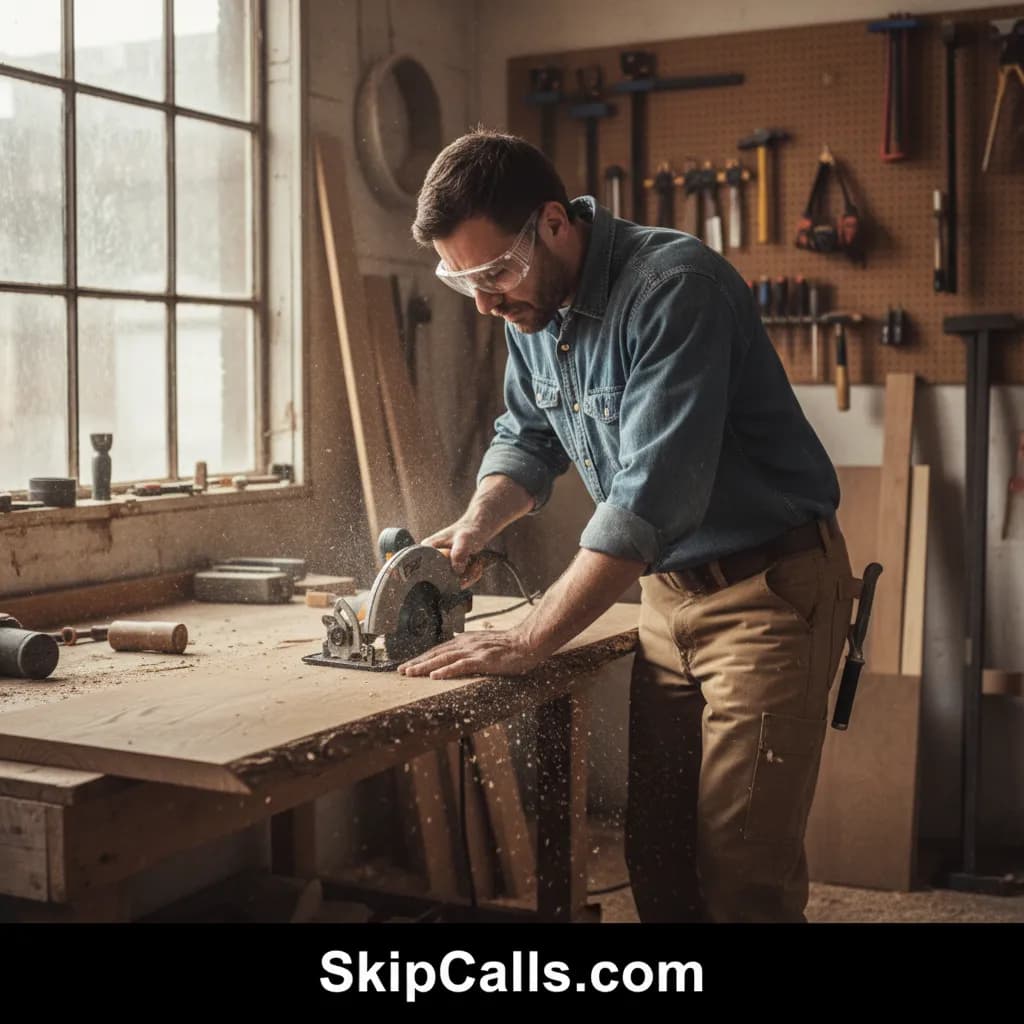 Carpenter at work