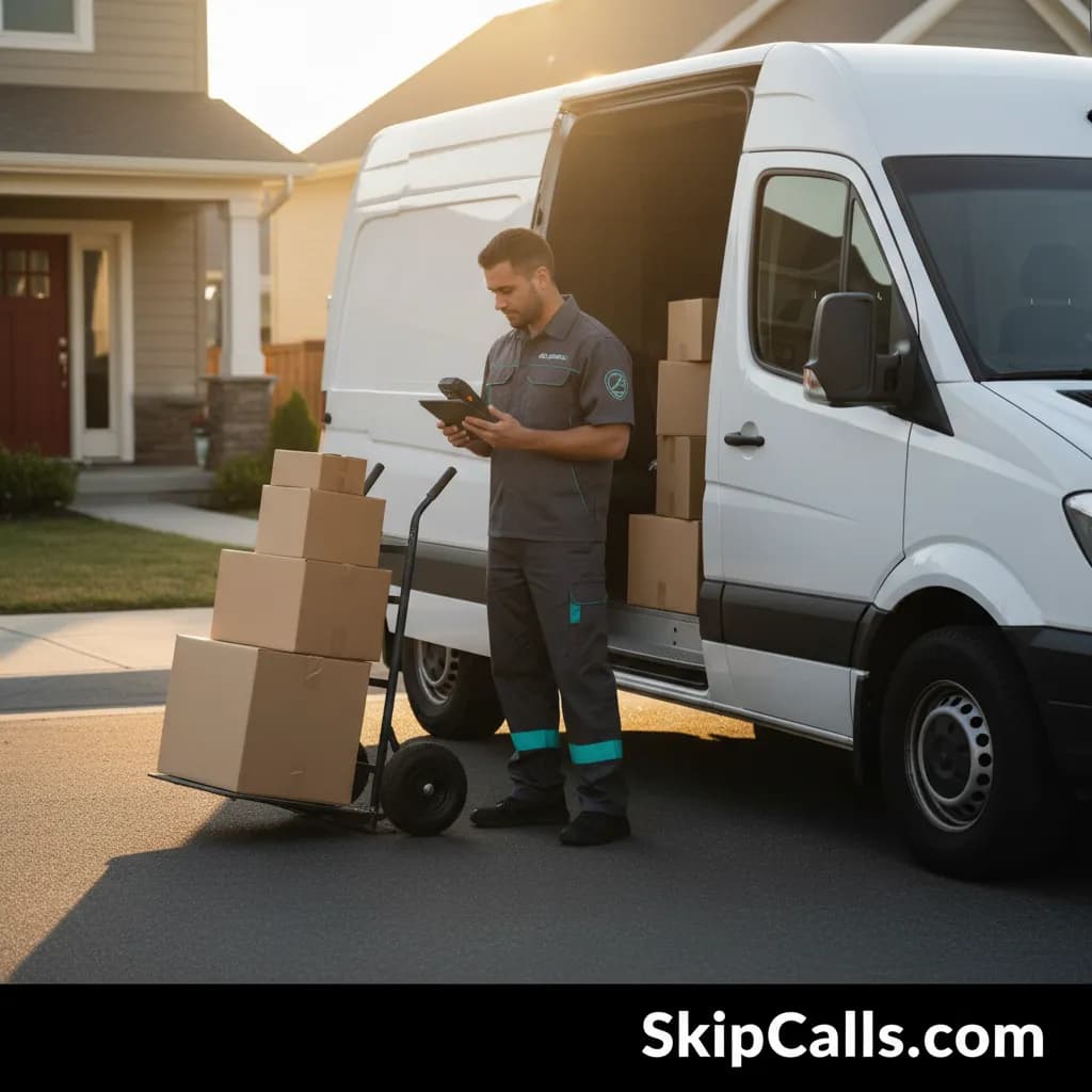 Courier at work
