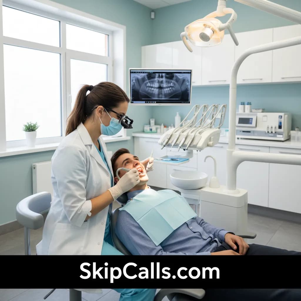 Dentist at work