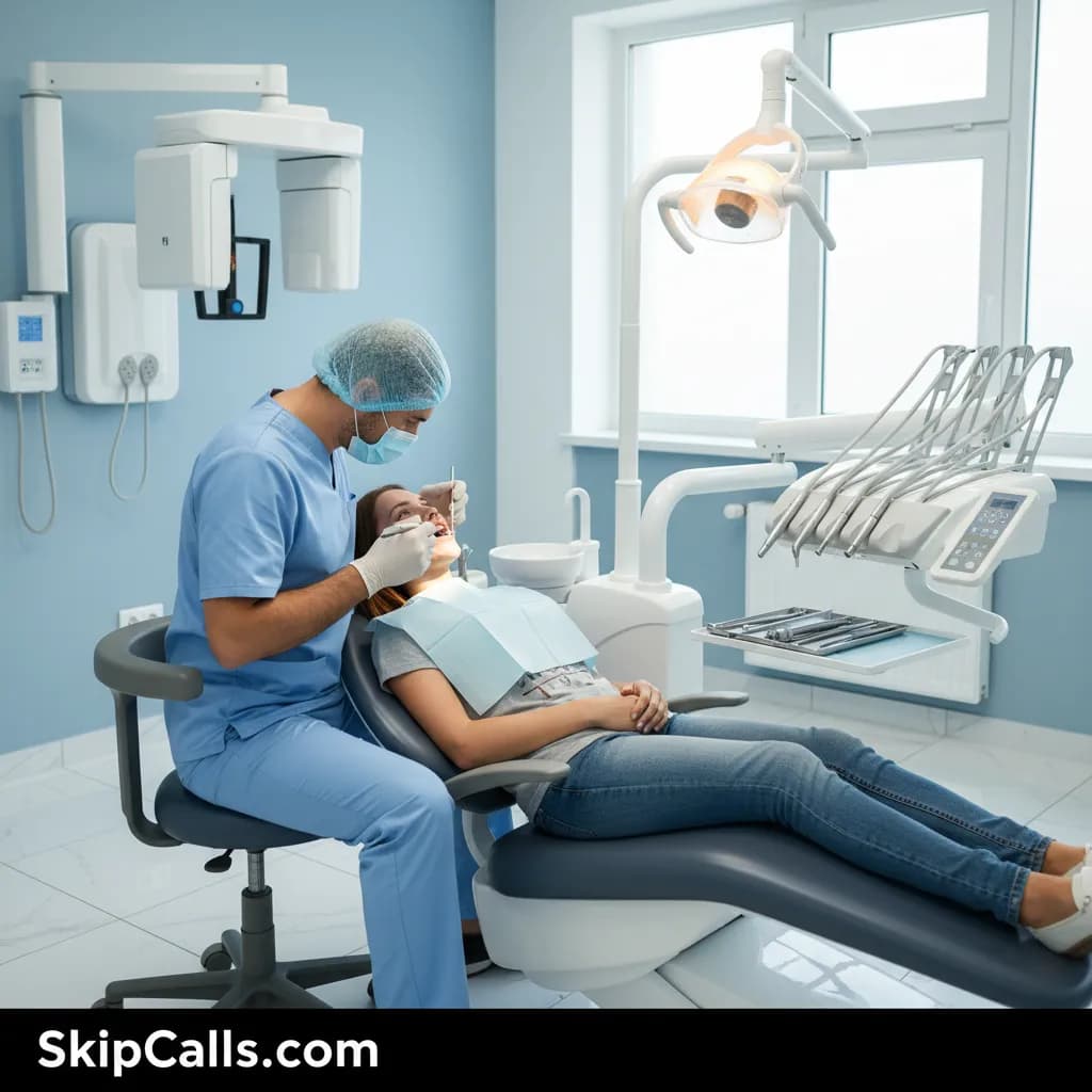 Dentist at work