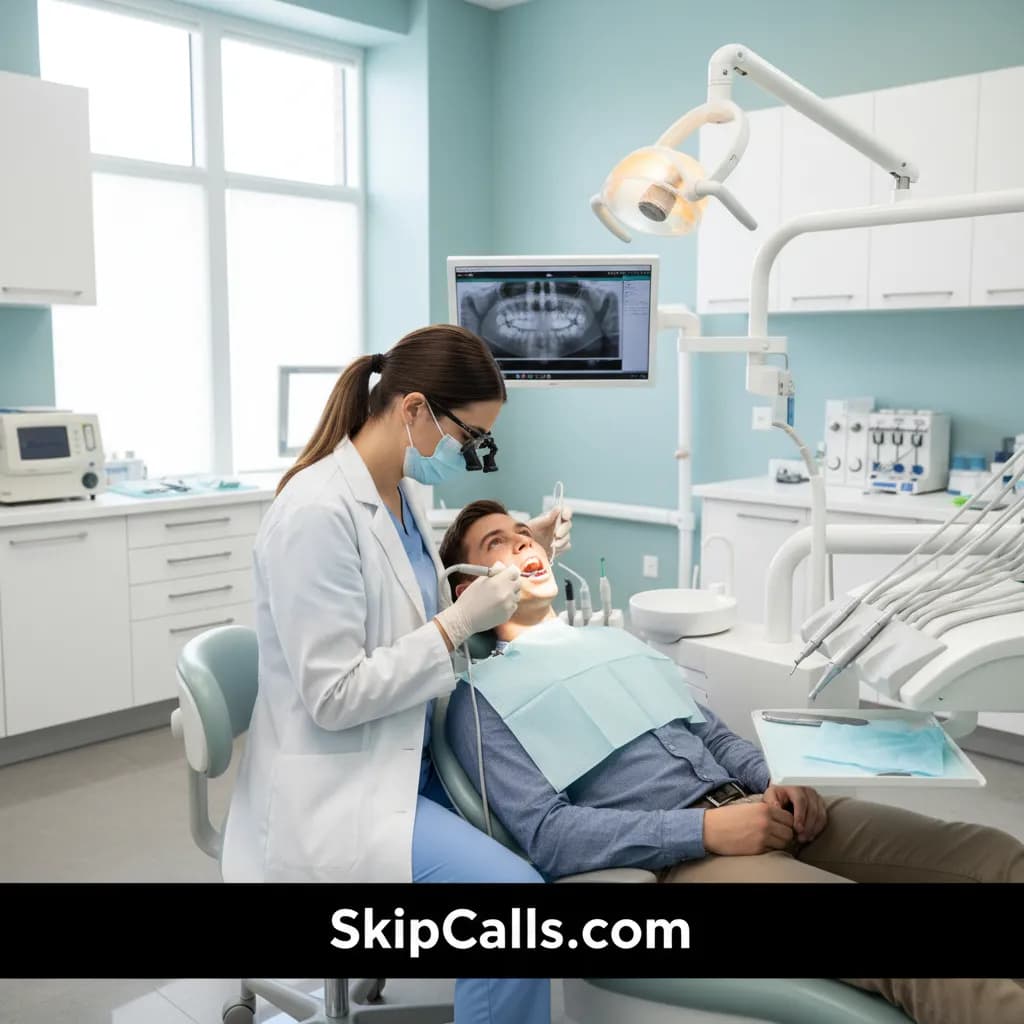 Dentist using AI receptionist for business calls