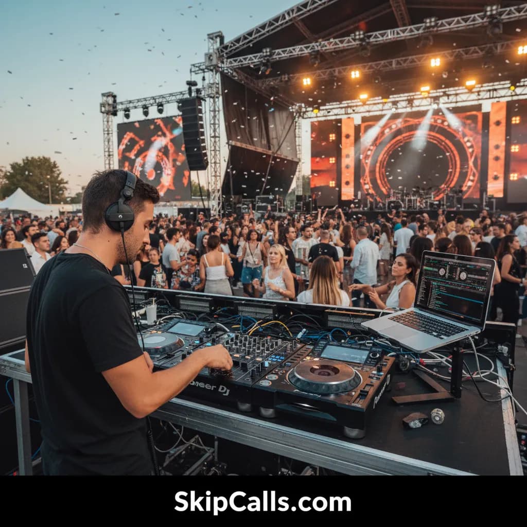 DJ at work