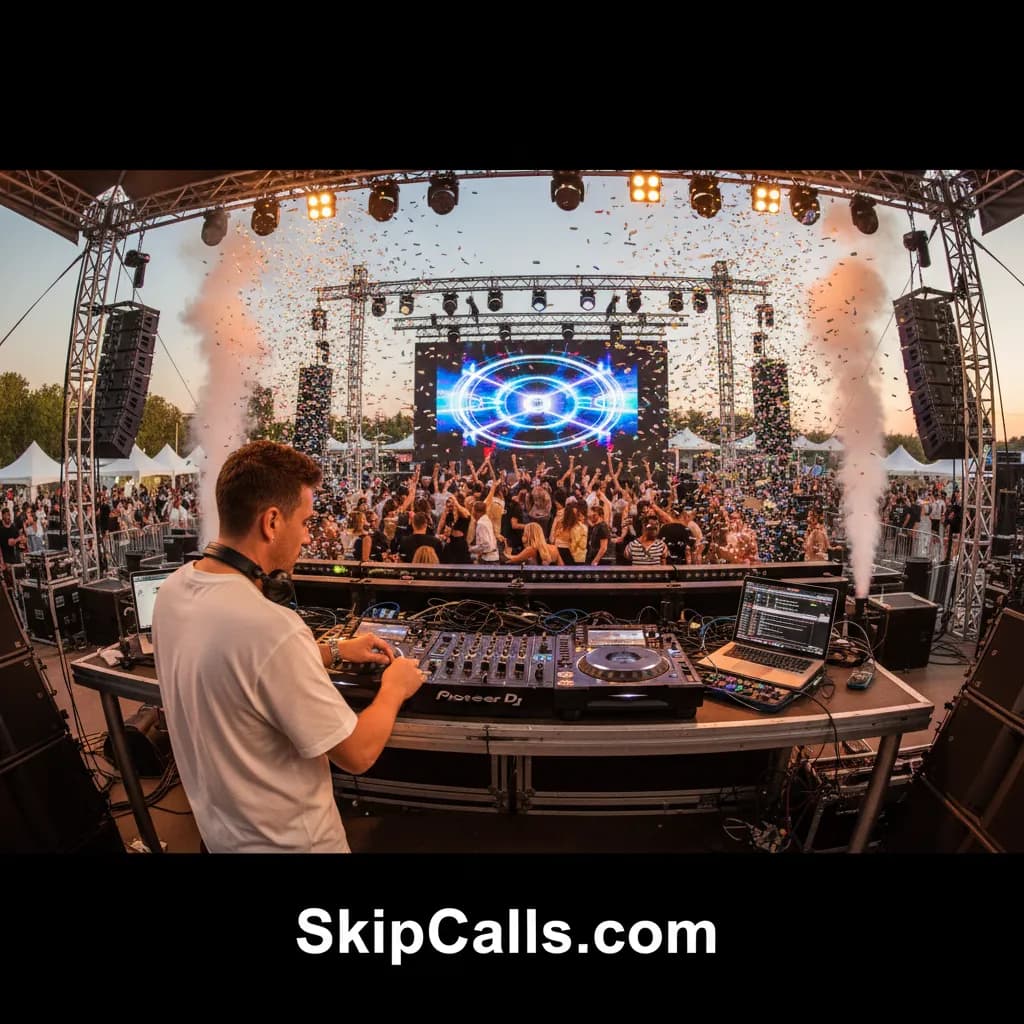 DJ at work