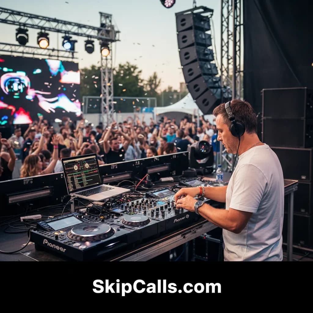 DJ at work