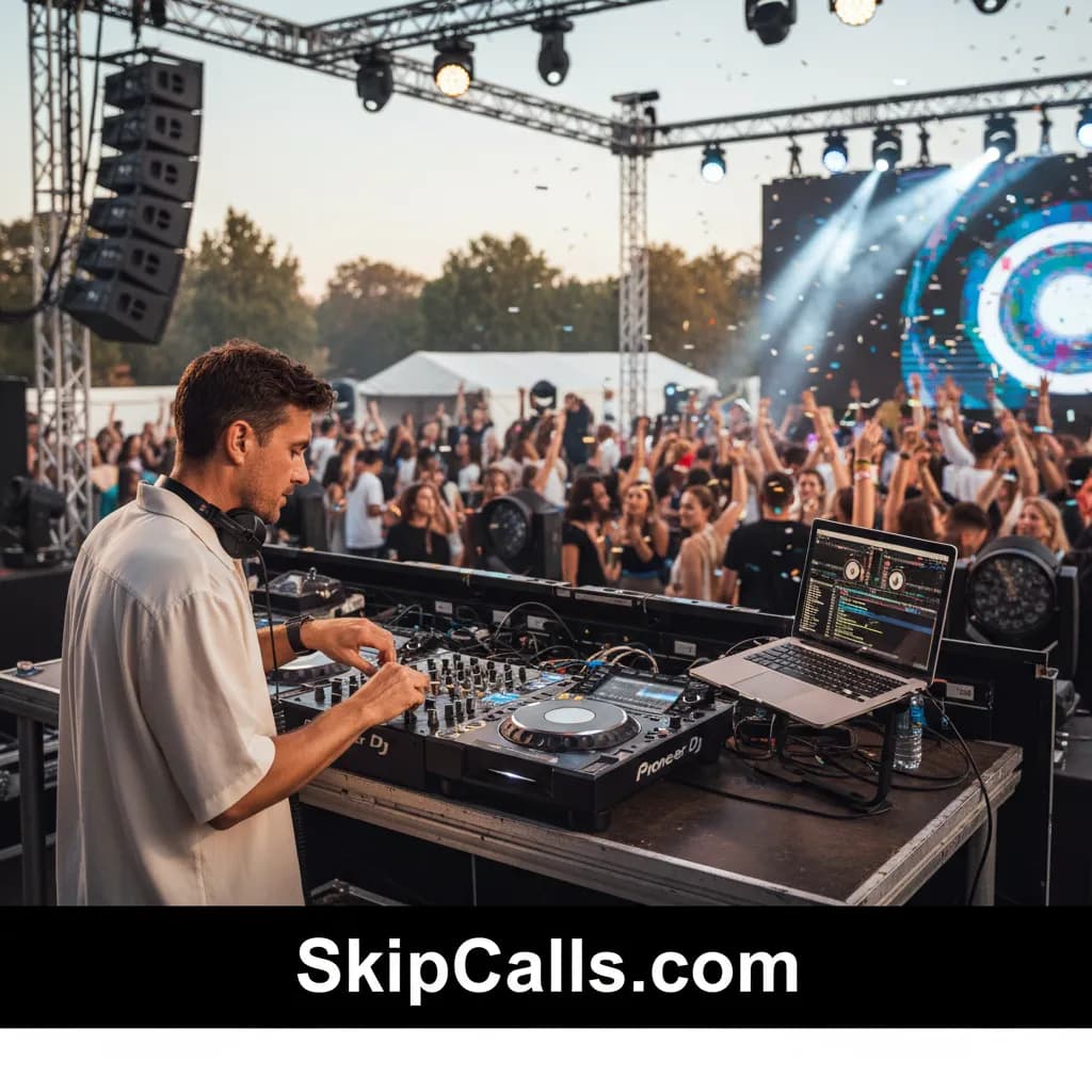 DJ at work