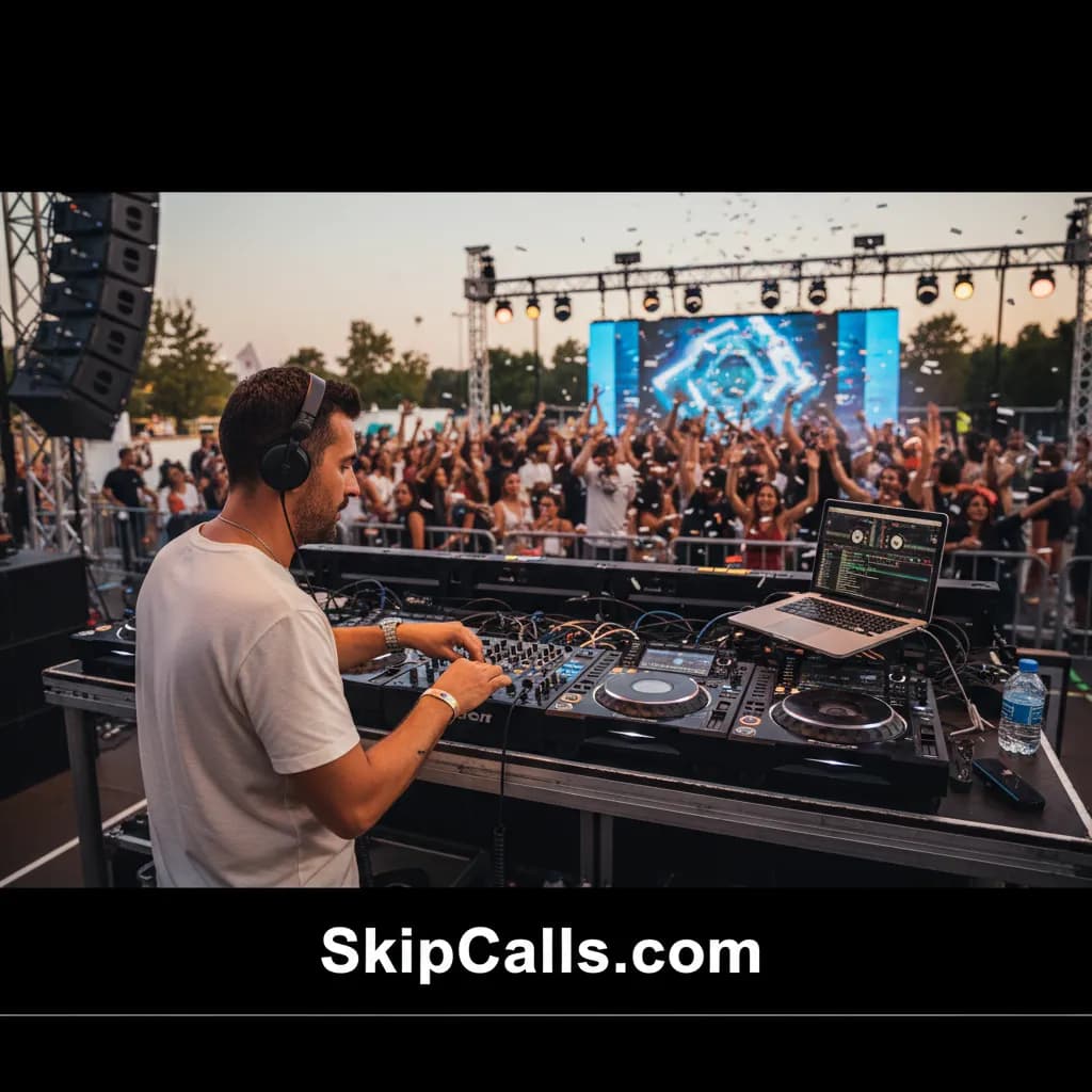 DJ at work
