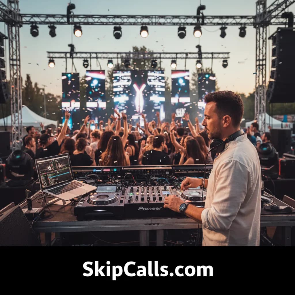DJ at work