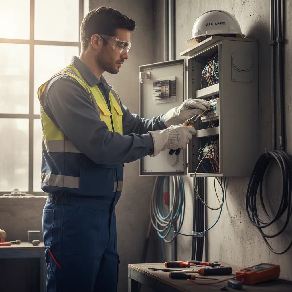Electrician using AI receptionist for business calls