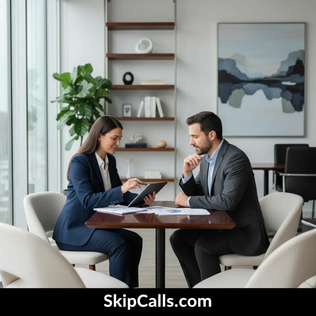 Financial Advisor at work