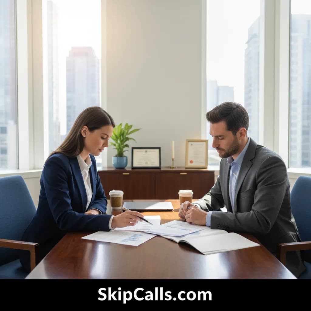 Financial Advisor at work